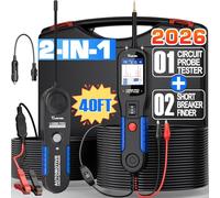 VDIAGTOOL V200 Pro Testeur de Sonde de Circuit Automobile, Traceur de Cable Disjoncteur Électriques, Outil Détecteur Circuit Ouvert et Court 12V-24V AC DC, Testeur de Composants Relai Fusible Remorque
