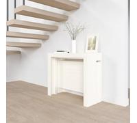 VE.CA. - Table Console Mercurio - Extensible - avec Support de rallonge - Couleur : Blanc mélèze - Dimensions : de 40 à 300 cm - Cuisine, Décoration - Made in Italy