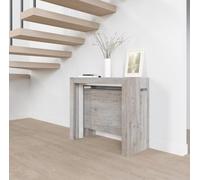 VE.CA - Table Console Mercurio - Extensible - avec Support de rallonge - Couleur : Chêne Vintage - Dimensions : de 40 à 300 cm - Cuisine, Décoration - Made in Italy