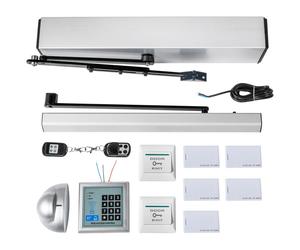 VE Ferme-porte Simple à monter soi-même SW100 220V intérieur et extérieur, angle d'ouverture Ferme-porte à barre Ressort de porte automatique avec télécommande Ferme-porte automatique 50 W 120 degrés