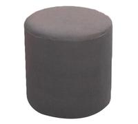 VEAI Housse de Pouf Ottomane Rond Extensible, 30x30cm Housse de Tabouret Confortable et Anti-poussière pour Tabouret Rond, Housse de Pouf Lavable en Machine avec élastique(Dark Gray)