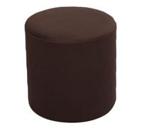 VEAI Housse de Pouf Ottomane Rond Extensible, 30x30cm Housse de Tabouret Confortable et Anti-poussière pour Tabouret Rond, Housse de Pouf Lavable en Machine avec élastique(Dark Coffee)