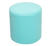 VEAI Housse de Pouf Ottomane Rond Extensible, 30x30cm Housse de Tabouret Confortable et Anti-poussière pour Tabouret Rond, Housse de Pouf Lavable en Machine avec élastique(Sky Blue)