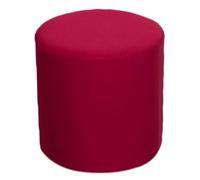 VEAI Housse de Pouf Ottomane Rond Extensible, 30x30cm Housse de Tabouret Confortable et Anti-poussière pour Tabouret Rond, Housse de Pouf Lavable en Machine avec élastique(Burgundy)