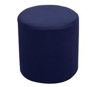 VEAI Housse de Pouf Ottomane Rond Extensible, 30x30cm Housse de Tabouret Confortable et Anti-poussière pour Tabouret Rond, Housse de Pouf Lavable en Machine avec élastique(Navy Blue)