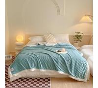 VEAI Sherpa Plaid Couverture Polaire 150 X 200 Cm, Couverture Double Face Super Douce Luxurieuse Couverture en Peluche (Color : 21#, Size : 100x150cm)
