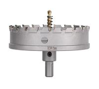 Vearter 125mm Scie Cloche en Métal, Carbure Tungstène Coupeur TCT Trou avec Foret de Centrage, pour Acier Inoxydable, Alliage, Cuivre, Fer, Plastique, Fibre de Verre