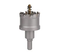 Vearter 43mm Scie Cloche en Métal, Carbure Tungstène Coupeur TCT Trou avec Foret de Centrage, pour Acier Inoxydable, Alliage, Cuivre, Fer, Plastique, Fibre de Verre