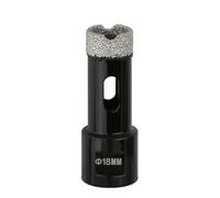 Vearter Foret diamanté à sec de 18 mm, raccord fileté M14, scie cloche brasée sous vide pour maçonnerie, couronne de forage diamantée pour carrelage, marbre, granit, porcelaine, béton et pierre de