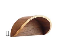 Veasbuu Cowboy Hat Rack, Western Hat Organizer, 13 x 2,76 x 3,15 cm Space Saving Cap Storage Display, Wall Mounted Wooden Hanger with Rustic Style for Mudroom, Hats, Home Decor, Brown Finish