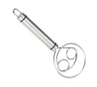 Veasbuu Fouet danois - Ustensile de cuisine ergonomique en acier inoxydable 19 cm - Mélangeur métallique pour pâtisserie, œuf, gâteau, maison, café, cuisine, boulangerie