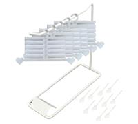 Veasbuu Lot de 16 boîtes de rangement pour papier de d'ongles portable imprimé en 3D pour manucure, salon, maison, mariage, spa