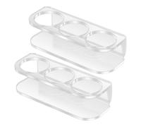 Veasbuu Peptide - Étui de rangement en 2 pièces pour flacons pour réfrigérateur, organiseur portable mural réutilisable à 3 emplacements pour médicaments, diabétiques, voyages, maison, femmes et