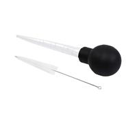 Veasbuu Seringue extracteur de jus pour cuisine - Seringue manuelle pour vinaigrettes, outil distributeur avec brosse nettoyante - Bâton de cuisine | pour poulet, barbecue, four, viande et poisson