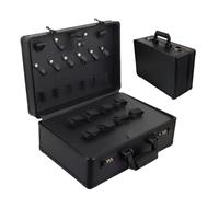 Veasbuu Valise de - avec serrures rigides de Grande capacité - Rangement Professionnel pour Tondeuse, Ciseaux à Cheveux, Fournitures - pour cisailles, Table de Coffre de Travail