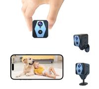 vebiliki Caméra espion, caméra cachée HD 2K, caméra WiFi, mini caméra de stockage Cloud et SD, caméra intérieure en veille de 100 jours, caméra de détection de mouvement AI