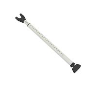 VECTA Barre de Sécurité Porte - Verrouillable Acier Réglable 73-1130mm Testée 250kg, Base Antidérapante Tous Sols, Protection Anti-Effraction Porte & Fenêtre, Gris Clair