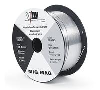 VECTOR WELDING Fil de Soudage MIG MAG pour Aluminium 0,8 mm ER4043 0,5 kg | Fil pour Soudeuse D100/S100 Bobine, pour Postes à Souder MIG MAG