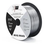 VECTOR WELDING Fil Fourré sans Gaz 1,0 mm 1 kg, E71T-GS, 1 Bobine | Fil de Soudage MIG, D100, Mandrin 16 mm, Faible Projection, pour Postes à Souder MIG MAG