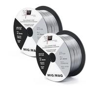 VECTOR WELDING Fil Fourré sans Gaz 1,0 mm 1 kg, E71T-GS, 2 Bobines | Fil de Soudage MIG, D100, Mandrin 16 mm, Faible Projection, pour Postes à Souder MIG MAG