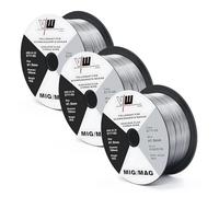 VECTOR WELDING Fil Fourré sans Gaz 1,0 mm 1 kg, E71T-GS, 3 Bobines | Fil de Soudage MIG, D100, Mandrin 16 mm, Faible Projection, pour Postes à Souder MIG MAG