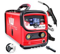 VECTOR WELDING Poste à Souder MIG sans gaz 160A, Soudeur Flux MIG MMA | Poste à souder fil fourré avec fil sans gaz 1,0 mm, technologie inverter IGBT, écran LED, contrôle MCU, pour débutants