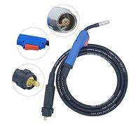 VECTOR WELDING Torche de Soudage MIG MAG AK/MB 15, Connecteur Euro, 3m | Connexion Centrale Européenne, Refroidie par Gaz, pour Appareils de Soudage MIG/MAG jusqu'à 180 A