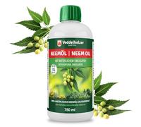 Veddelholzer 750 ml Premium huile de neem 100% naturelle pressée à froid avec émulsifiant naturel - Soin naturel pour plantes d’intérieur et d’extérieur