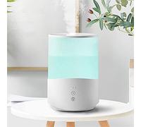 Vee U Feng 2.5L Bedroom Humidifier, 7-Color Night Light Cold Fog Humidifier, Baby Humidifier, 24DB, Suitable for Children with Sleep Mode, Automatic Shutdown American Plug, White (White)
