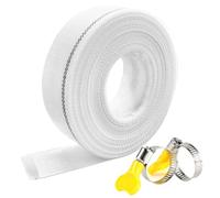 VEEKAY Tuyau Refoulement uyau Plat 25mm 10m,Avec 2 Clips,pour Pompes à Submersibles et Pompes à Eau Sale