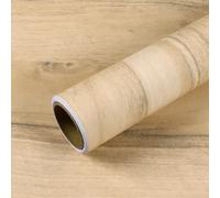 VEELIKE Papier Peint Bois Clair Chêne Patiné 60 cm × 300 cm Papier Peint Imitation Bois Chêne Marron Clair Revetement Plan de Travail Cuisine Salle de Bain Lavable Papiers Peints Decoratifs Salon