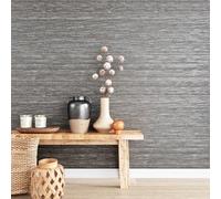 VEELIKE Papier peint marron argenté - Film autocollant pour meubles - En lin tissé - Film adhésif de luxe - Pour meubles - Vintage - Gris argenté - Décoration de chambre à coucher - Salon - 40 cm x
