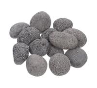 Veemoon 1 de 2 kg de pierres de lave naturelles pour foyer extérieur, | Pierres de lave résistantes à la chaleur (3-5 cm) pour foyer extérieur, barbecue, aménagement paysager, brasero à gaz,