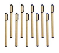 Veemoon 10 Pièces Stylo Gel en Papier Kraft pour Étudiants | Noir et Bleu, pour Journaling, Marquage D’éléments Importants, Style Simple et Unique, Fournitures Scolaires
