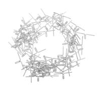 Veemoon 100 Pièces Clip de Sangle Métallique Argenté en Acier Nickelé | Fixation sans Colle ni Clous, pour Cadres de Meubles et Bancs, Réparation Diy, Usage Loisirs
