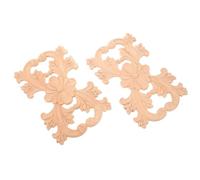 Veemoon 2 Pièces Appliques Décoratives en Bois Sculpté pour Meubles,