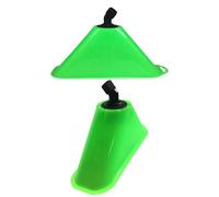 Veemoon 2 Pièces Couvercle Coupe-Vent pour Pulvérisateur Électrique en Plastique Vert, Forme Corne et Éventail, Facile à Installer, pour Arrosage de Jardin