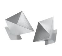 Veemoon 2 Pièces Moules à Zongzi Réutilisables en Acier Inoxydable - Moule Triangle et Carré pour Riz Gluant - Ustensiles Cuisine Maison pour Préparation Rapide Festival Dragon - Outil