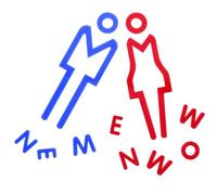 Veemoon 2 Pièces Panneau des Toilettes pour Femmes et Hommes, Plaque D'identification des Toilettes en Acrylique, Autocollant, Guidage, Bords Lisses, sans Décoloration, pour Hôtel
