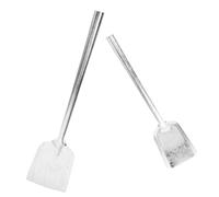 Veemoon 2 Pièces Pelle à Charbon Robuste en Acier Carbone pour Foyer | Retrait des Cendres et Morceaux, Légère à Transporter, Nettoyage Simple, pour Camping et Braseros