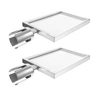 Veemoon 2 Pièces Porte-panneau de Barrière Acier Inoxydable pour Affiches Verticales Support Stable pour Signalisation Événements et Contrôle de Foule Adapté pour Halls Aéroports