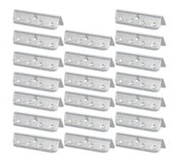 Veemoon 20 Ensembles Clips Métalliques de Connexion pour Sangles | Fer Argenté, Fixation Sûre et Installation Facile, pour Tissus Tendus, Mobilier Intérieur et Extérieur