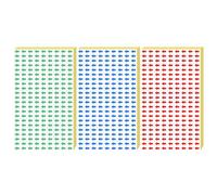 Veemoon 240 Pièces Autocollants Fléchés de Direction, Onglets Fléchés Adhésifs, Papier Synthétique, 0,47 Po, pour Cartes et Schémas, Indicateurs D’orientation