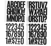 Veemoon 24feuilles Lettres Alphabet Autocollant Vinyle Chiffres Stickers Lettres Décoratifs Boîtes Aux Autocollants Voitures Fenêtres Chiffres