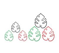 Veemoon 3 Ensembles Support de Plante Monstera en PP pour Intérieur et Extérieur, Installation Facile, Maintien Vertical des Feuilles, Tuteur Pratique et Élégant pour Herbes et Plantes