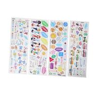 Veemoon 3 Feuilles Stickers Muraux Éducatifs Colorés en Pvc Alphabet Animalier et Chiffres, Surface Mate, Faciles à Installer et Amovibles, Décor pour Chambre D'garçon et Filles ou Bureau