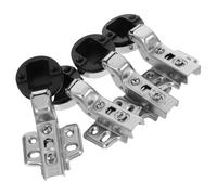 Veemoon 4 Pièces Charnières Invisibles Amorties pour Armoires de Cuisine Charnières de Porte à Fermeture Douce Hydraulique pour Portes Verre Montage Facile Protection Anti-collision