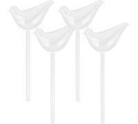 Veemoon 4 Pièces Globes D'arrosage pour Plantes en Verre Borosilicate Transparent, Arrosage Automatique des Plantes, Lot, Réglage du Débit d'eau, pour Voyages et Fêtes, Jusqu'à 2 Semaines