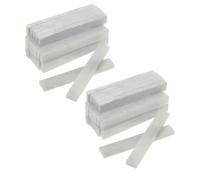 Veemoon 42 Pièces Marqueur D'écriture en Stéatite, Stylo en Stéatite pour Soudeur, Blanc, Forme Plate Carrée, 68x8x4,2mm, pour Acier et Pierre, Anti-roulement, Anti-poussière