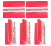Veemoon 5 Pièces Charniere Invisible Autocollante en Acier Inoxydable et Acrylique pour Meubles Diy, Charnières Adhésives Surface Lisse et Bords sans Bavures, Robustes et Discrètes
